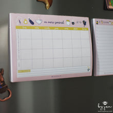 Cargar imagen en el visor de la galería, Mi menú semanal + Lista de compras con imán
